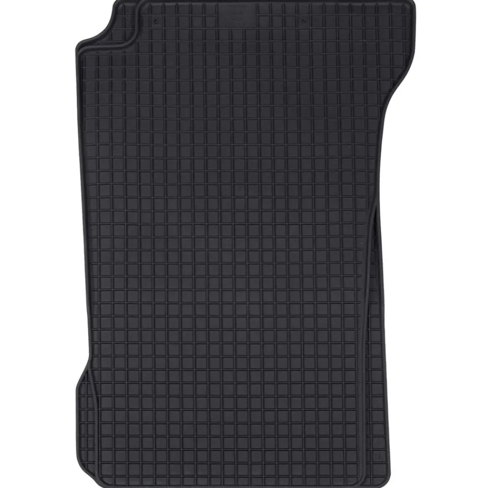 vidaXL Tapis de voiture 4 pcs Noir Caoutchouc