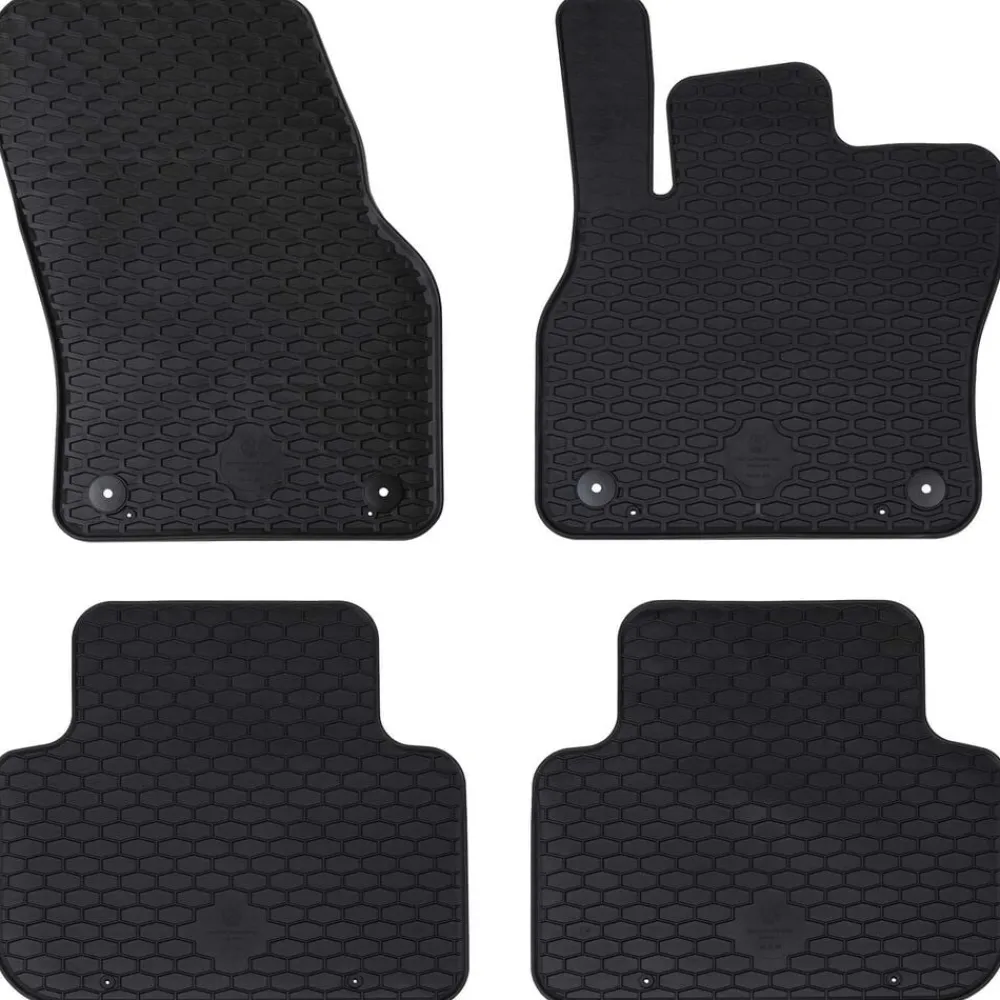 Pièces Détachées Pour Véhicules-vidaXL Tapis de voiture 4 pcs Noir adapté pour Audi Q3 2019-2025