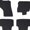 vidaXL Tapis de voiture 4 pcs Noir Caoutchouc
