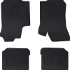vidaXL Tapis de voiture 4 pcs Noir Caoutchouc