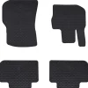 vidaXL Tapis de voiture 4 pcs Noir Caoutchouc