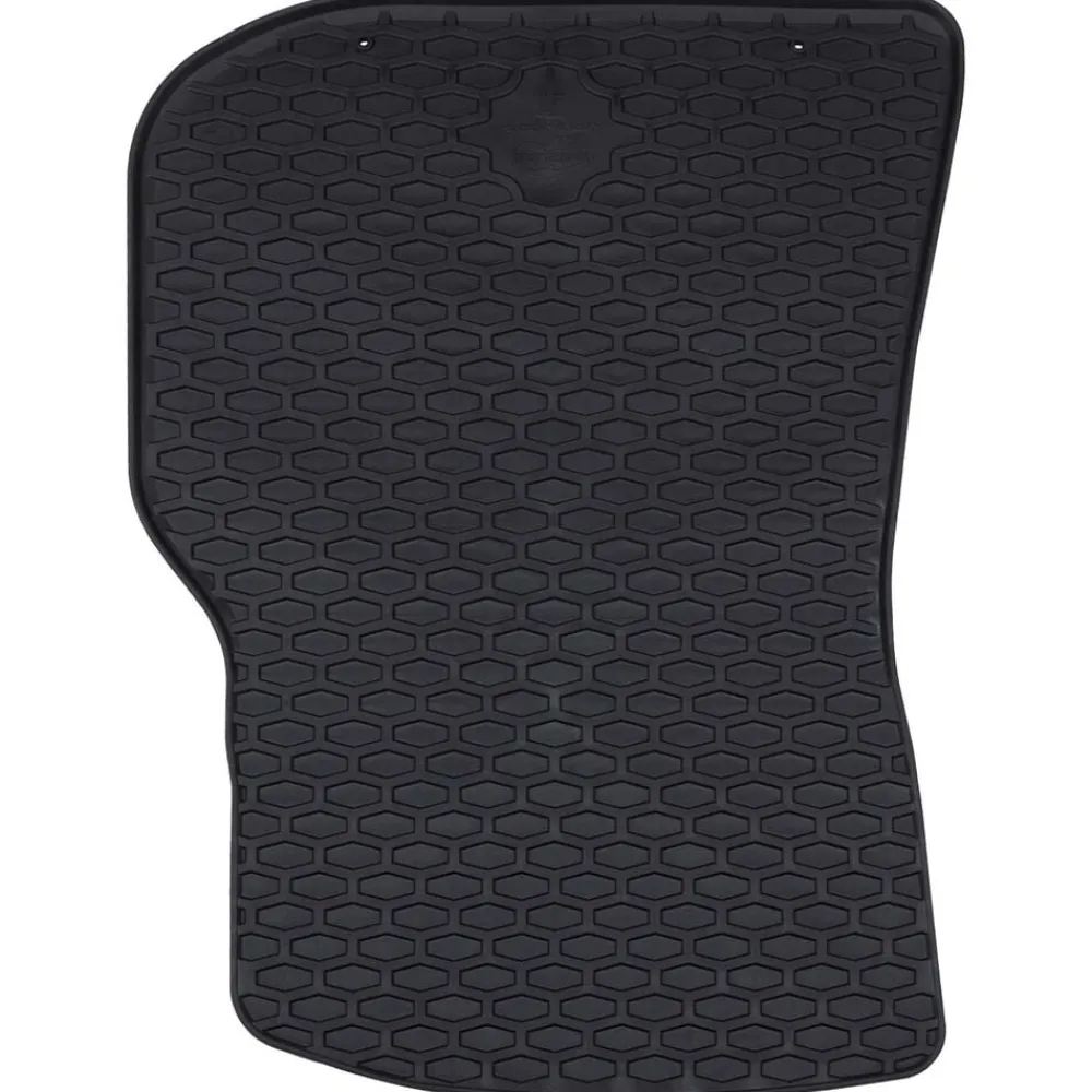 vidaXL Tapis de voiture 4 pcs Noir Caoutchouc