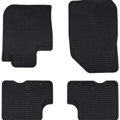 vidaXL Tapis de voiture 4 pcs Noir Adapté pour DACIA DUSTER 2010-2017