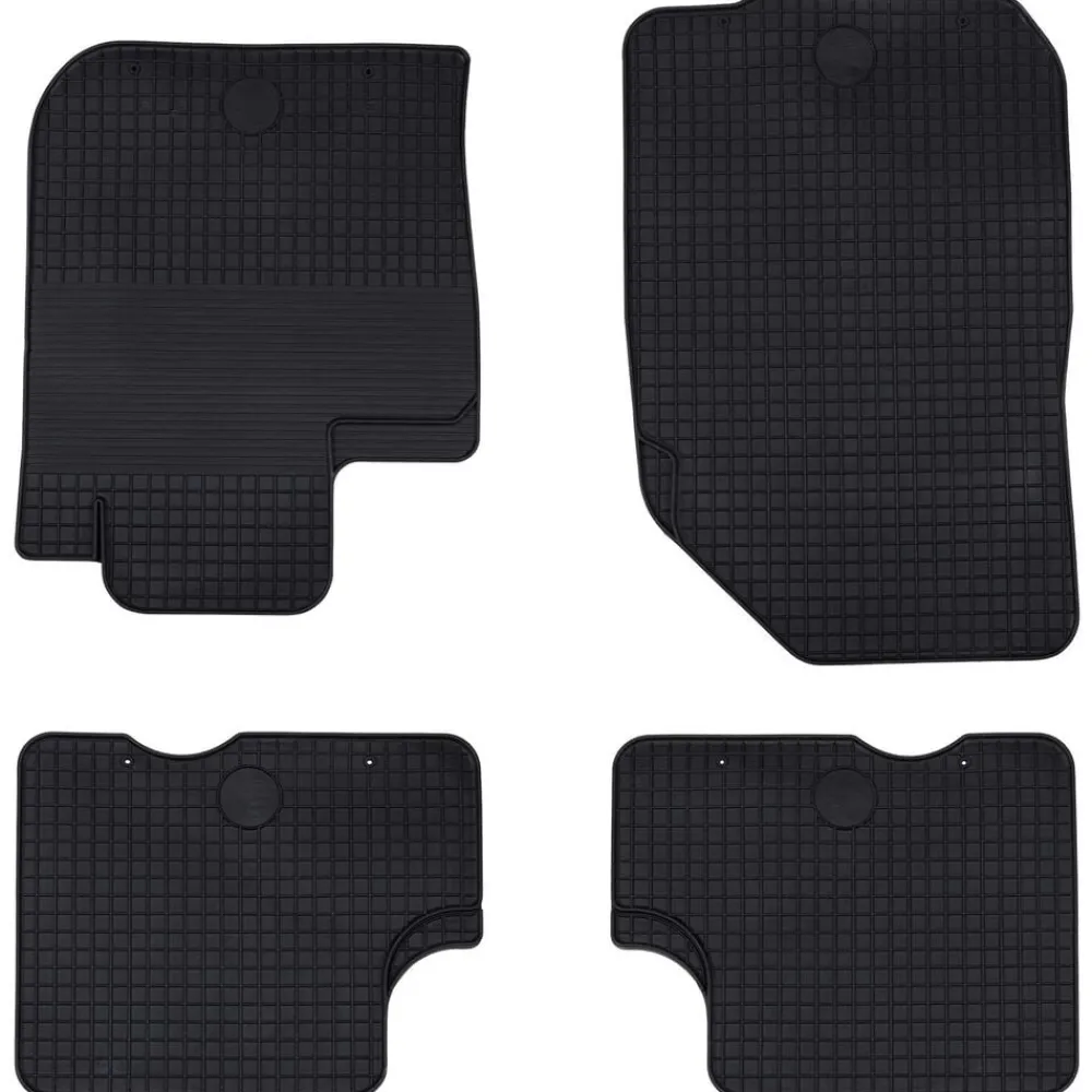 vidaXL Tapis de voiture 4 pcs Noir Adapté pour DACIA DUSTER 2010-2017