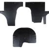 vidaXL Tapis de voiture 3 pcs Noir Adapté pour VW T5 2010-2015