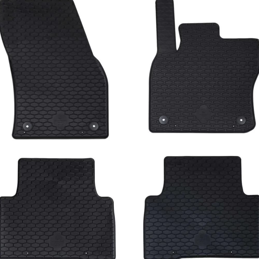 Pièces Détachées Pour Véhicules-vidaXL Tapis de voiture 4 pcs Noir convient pour VW TIGUAN 2016-2023
