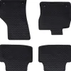 vidaXL Tapis de voiture 4 pcs Noir Caoutchouc