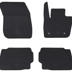 Pièces Détachées Pour Véhicules-vidaXL Tapis de voiture 4 pcs Noir adapté pour Ford MONDEO 2014-