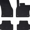 Pièces Détachées Pour Véhicules-vidaXL Tapis de voiture 4 pcs Noir Compatible avec Seat ATECA 2016-