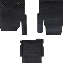 Pièces Détachées Pour Véhicules-vidaXL Tapis de voiture 3 pcs Noir Convient pour TRANSIT CUSTOM 2023-