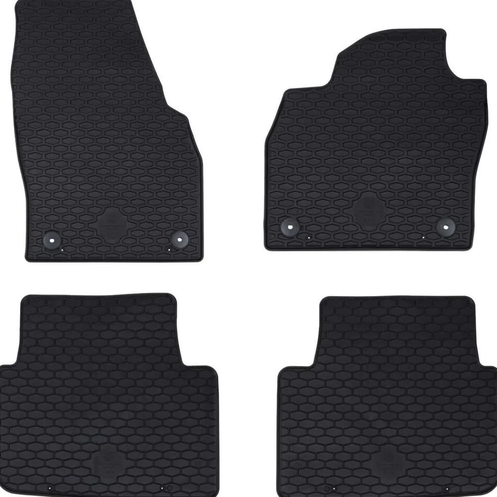 vidaXL Tapis de voiture 4 pcs Noir adapté pour KAMIQ 2019- Caoutchouc
