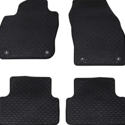 vidaXL Tapis de voiture 4 pcs Noir Adapté pour VW T-CROSS 2019-