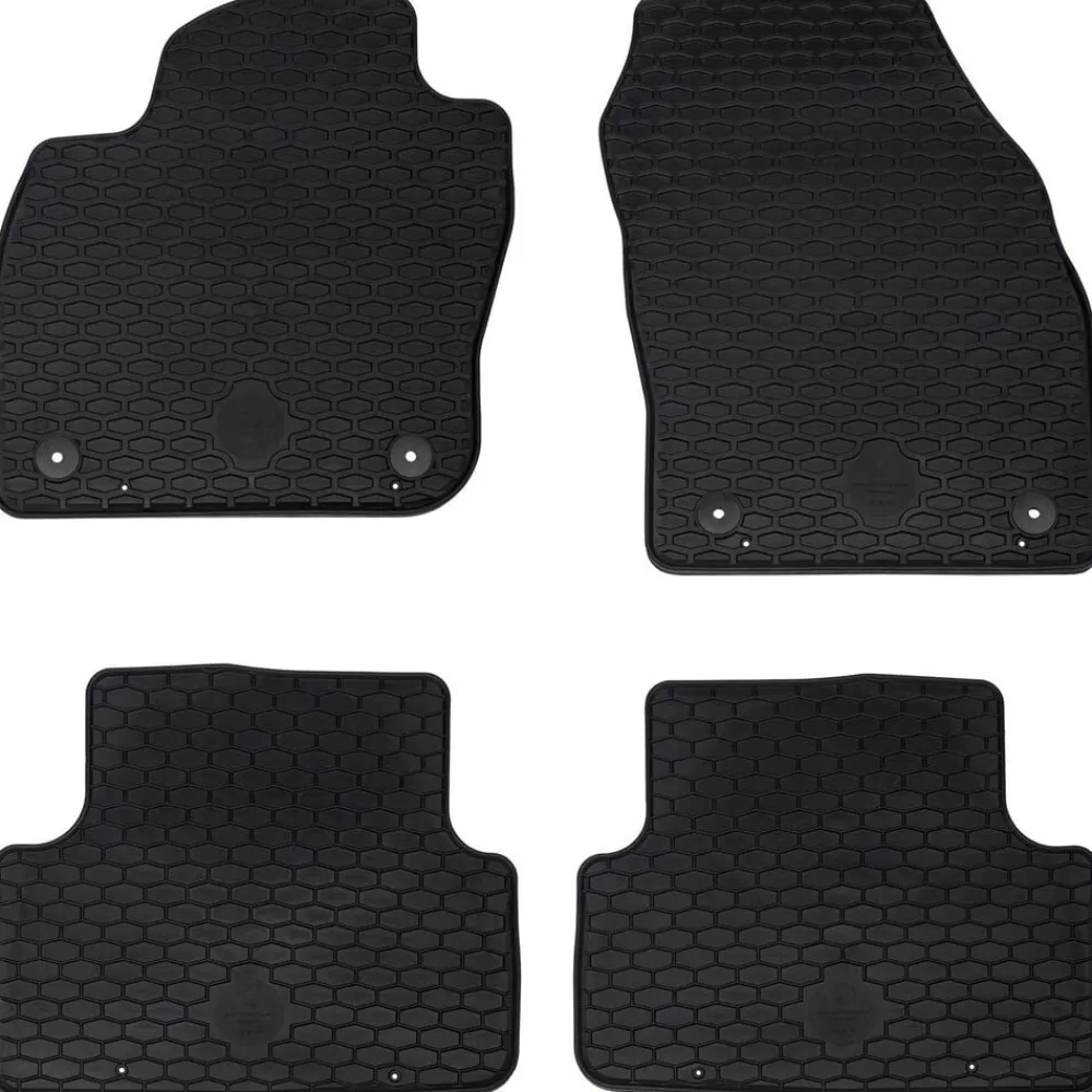 vidaXL Tapis de voiture 4 pcs Noir Adapté pour VW T-CROSS 2019-