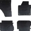 vidaXL Tapis de voiture 4 pcs Noir Caoutchouc