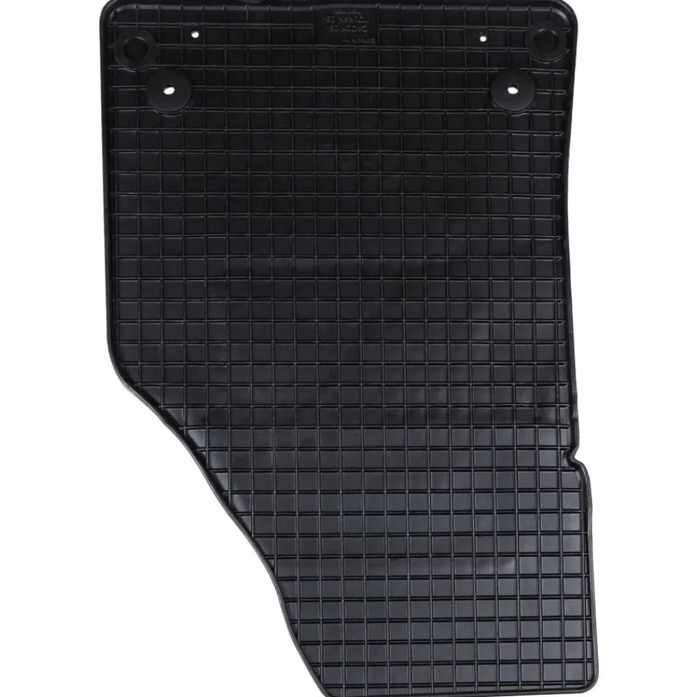 vidaXL Tapis de voiture 4 pcs Noir Caoutchouc
