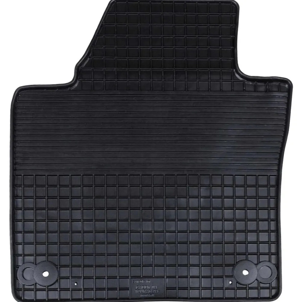 vidaXL Tapis de voiture 4 pcs Noir Caoutchouc