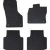 vidaXL Tapis de voiture 4 pcs Noir adapté pour VW Arteon 2017- 4D Aft