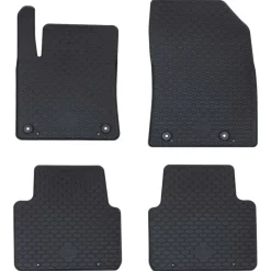 Pièces Détachées Pour Véhicules-vidaXL Tapis de voiture 4 pcs Noir Caoutchouc