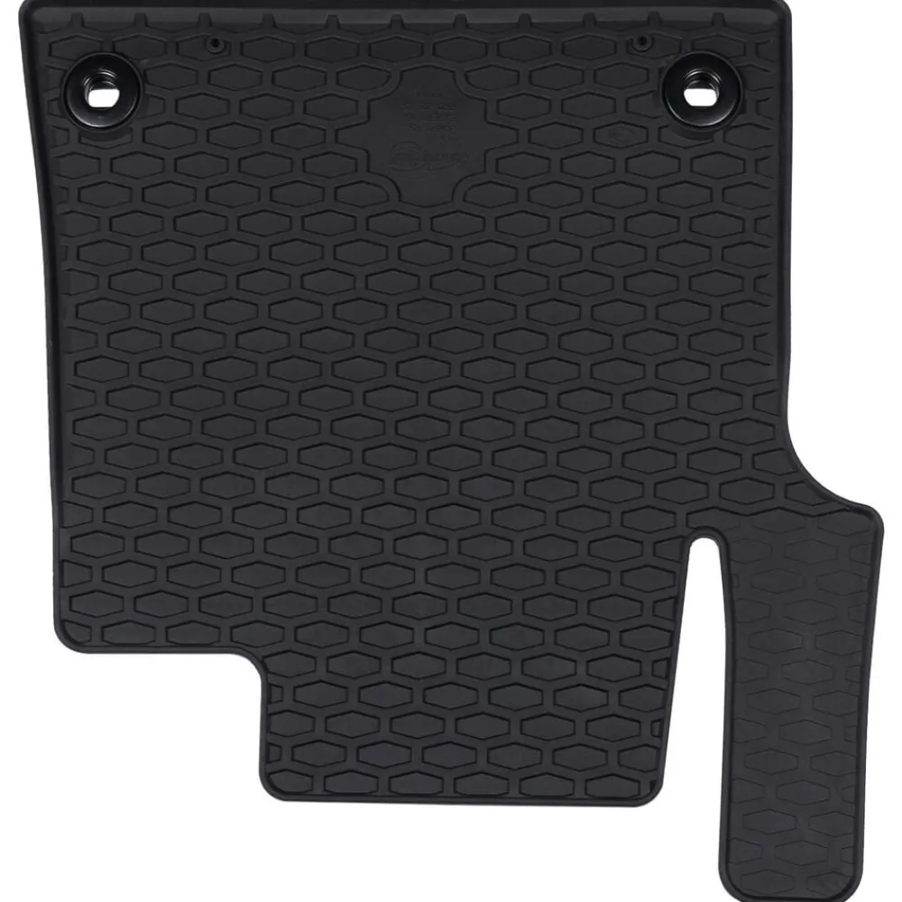 vidaXL Tapis de voiture 3 pcs Noir Caoutchouc