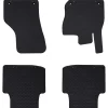 vidaXL Tapis de voiture 4 pcs Noir Caoutchouc