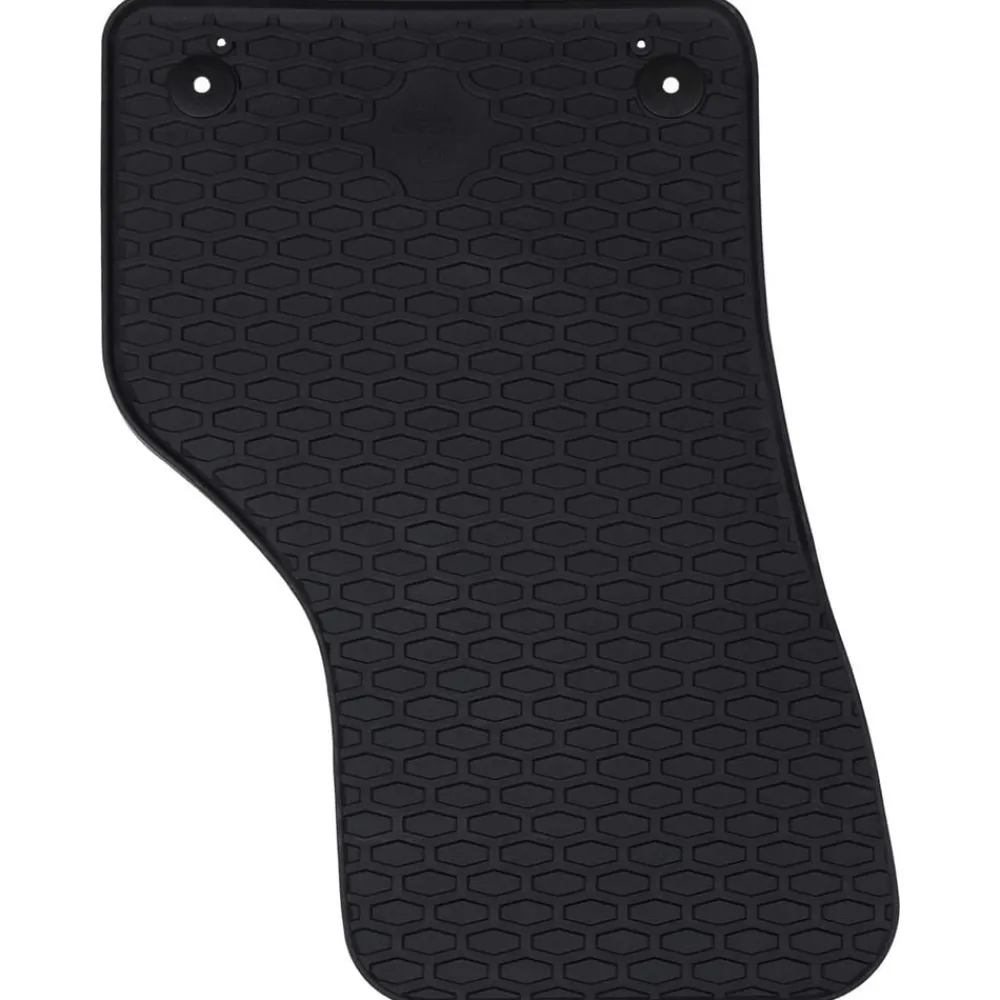 vidaXL Tapis de voiture 4 pcs Noir Caoutchouc