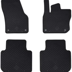 vidaXL Tapis de voiture 4 pcs Noir Adapté pour Škoda KODIAQ TDI 2024-