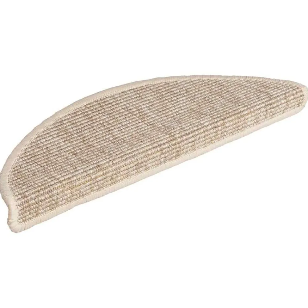 vidaXL Tapis d'escalier 15 pièces 56 x 17 x 3 cm Demi-rond