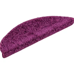 Produits Ménagers-vidaXL Tapis d'escalier 15 pièces 56 x 17 x 3 cm Demi-rond Violet