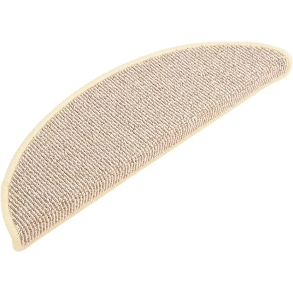 vidaXL Tapis d'escalier 15 pièces 56 x 17 x 3 cm Demi-rond
