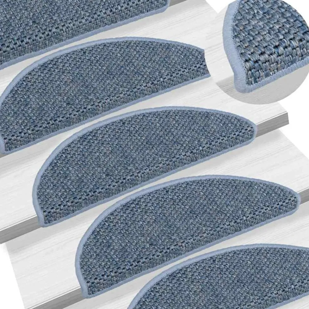 vidaXL Tapis d'escalier autocollants 15 pcs 56x17x3 cm