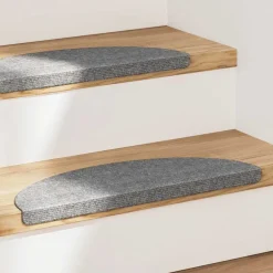 vidaXL Tapis d'escalier autocollants 15 pcs 56x17x3 cm