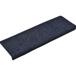 vidaXL Tapis d'escalier autocollants 15 pièces 65 x 21 x 4 cm Bord rectangulaire