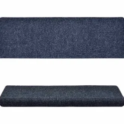 vidaXL Tapis d'escalier autocollants 15 pièces 65 x 21 x 4 cm Bord rectangulaire