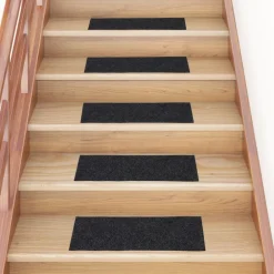 vidaXL Tapis d'escalier autocollants 15 pièces 60 x 25 cm Rectangulaire