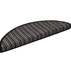 Produits Ménagers-vidaXL Tapis d'escalier auto-adhésifs 15 pcs 56 x 17 x 3 cm Anthracite