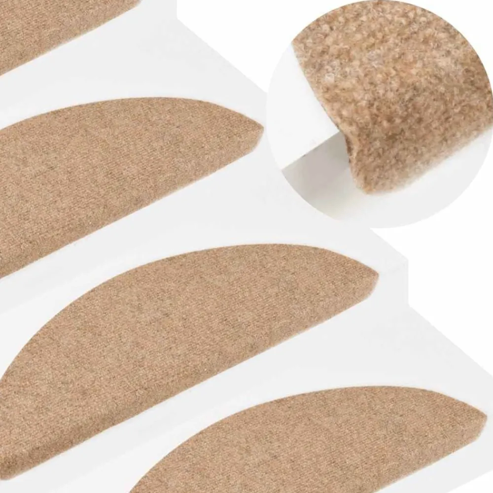 vidaXL Tapis d'escalier autocollants 15 pcs 56x17x3 cm