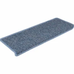 Produits Ménagers-vidaXL Tapis d'escalier autocollants 15 pcs 65x21x4 cm Bleu