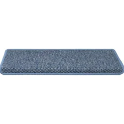 Produits Ménagers-vidaXL Tapis d'escalier autocollants 15 pcs 65x21x4 cm Bleu