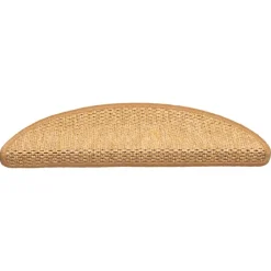 Produits Ménagers-vidaXL Tapis d'escalier autocollants aspect 15 pcs 56x17x3 cm sisal