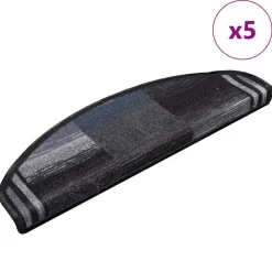 vidaXL Tapis d'escalier autoadhésifs 5 pcs 65x21x4 cm