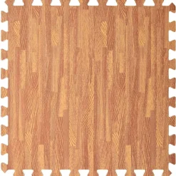 vidaXL Tapis d'exercice puzzle 12 pcs Marron 4,32 ㎡ Mousse EVA