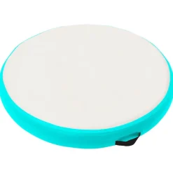 vidaXL Tapis gonflable de gymnastique avec pompe 100x100x10cm PVC Vert