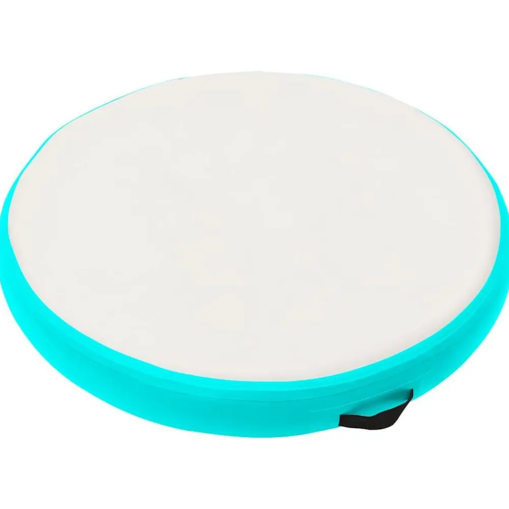 vidaXL Tapis gonflable de gymnastique avec pompe 100x100x10cm PVC Vert