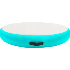 vidaXL Tapis gonflable de gymnastique avec pompe 100x100x10cm PVC Vert