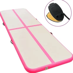 vidaXL Tapis gonflable de gymnastique avec pompe 300x100x10cm PVC