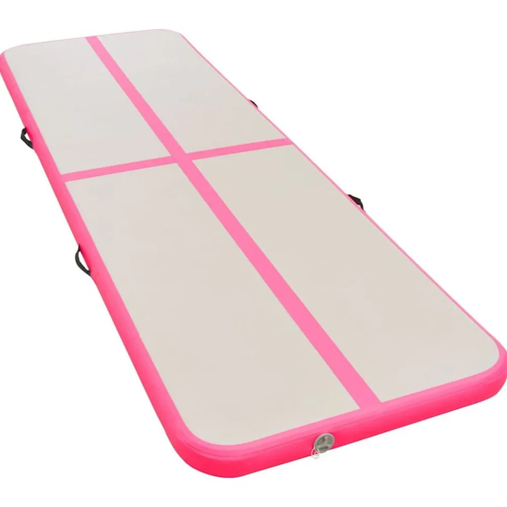 vidaXL Tapis gonflable de gymnastique avec pompe 300x100x10cm PVC
