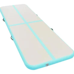 vidaXL Tapis gonflable de gymnastique avec pompe 300x100x10cm PVC