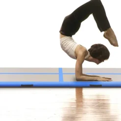 vidaXL Tapis gonflable de gymnastique avec pompe 300x100x10cm PVC