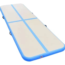 vidaXL Tapis gonflable de gymnastique avec pompe 300x100x10cm PVC