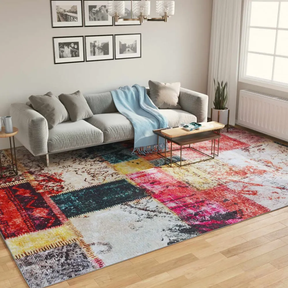 vidaXL Tapis lavable multicolore 400x300 cm
